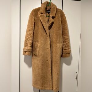 Long teddy coat